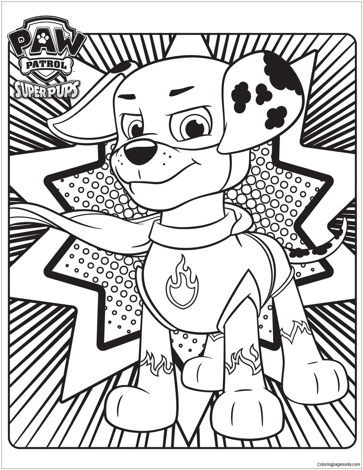 Kleurplaat Paw Patrol Mighty Pups Zuma En 2020 Fun