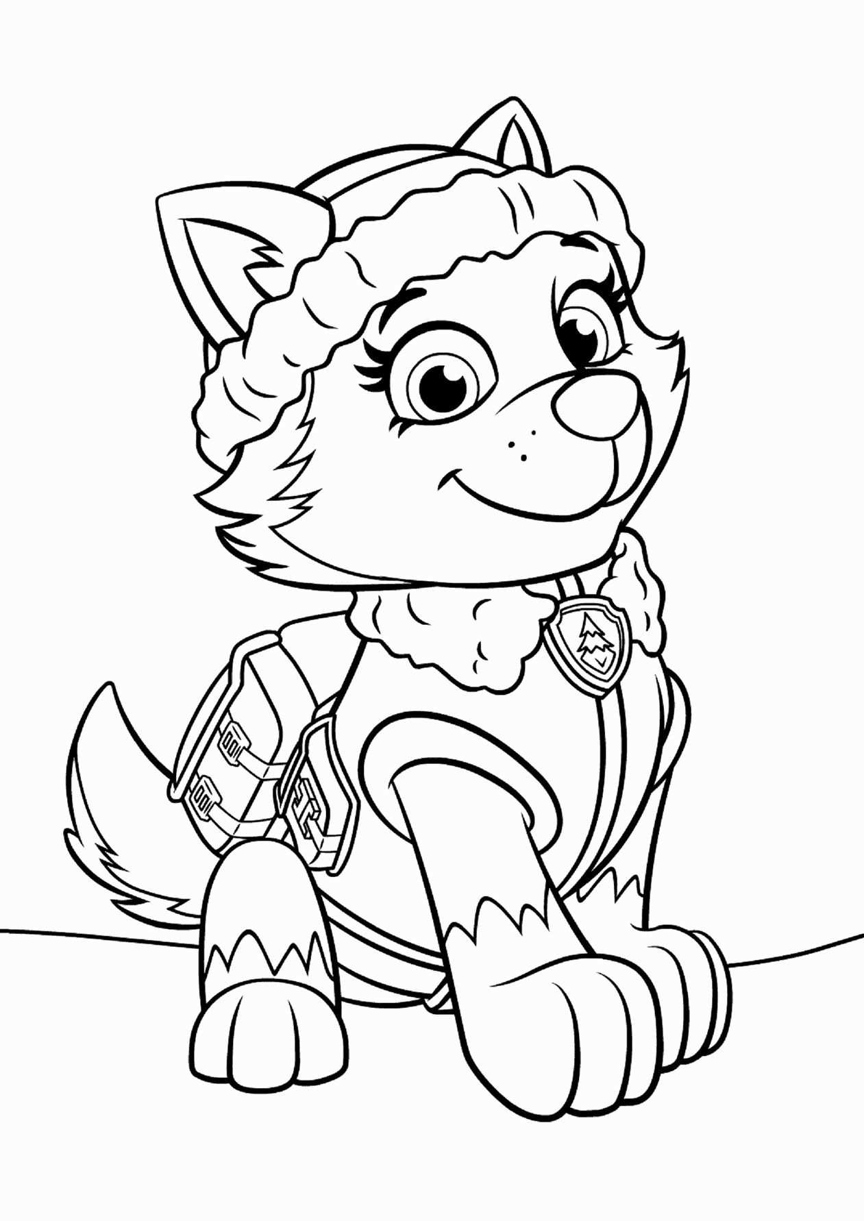 32 Paw Patrol Everest Coloring Page In 2020 With Images Paw