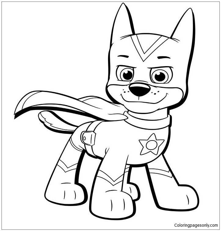 Kleurplaat Paw Patrol Super Pups