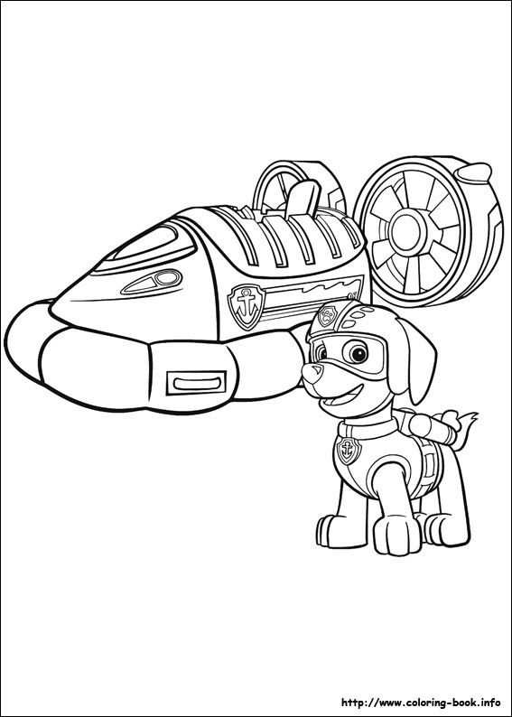 Zuma And His Boat With Images Paw Patrol Coloring Paw Patrol