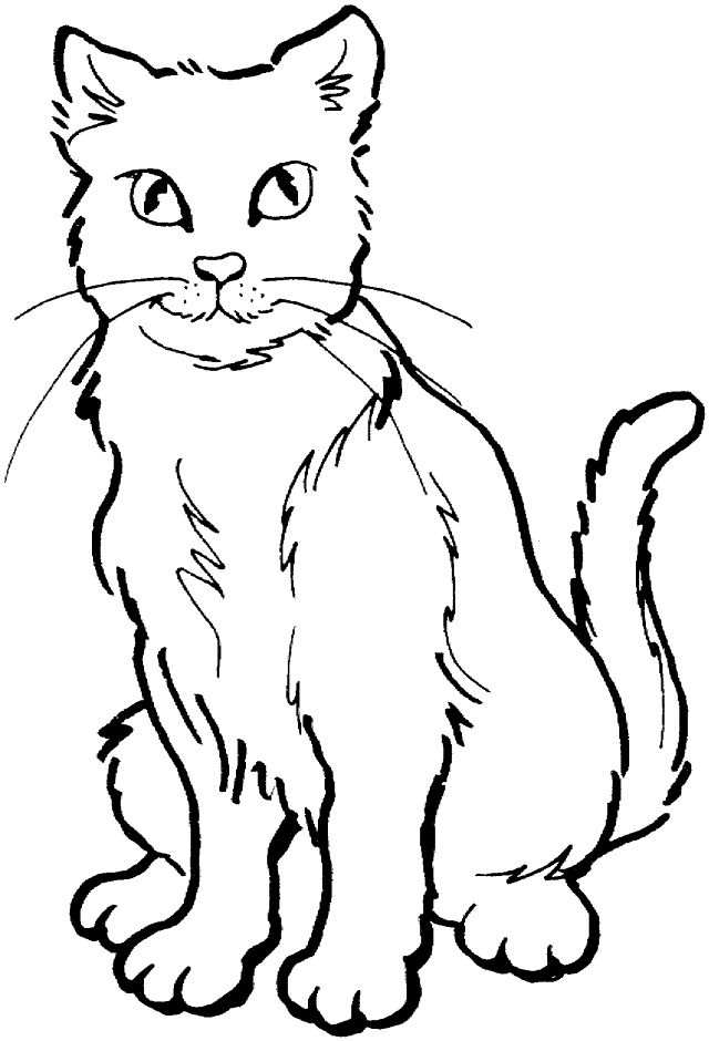 Kleurplaat Poes Kat Animaux De La Ferme Kleurplaten
