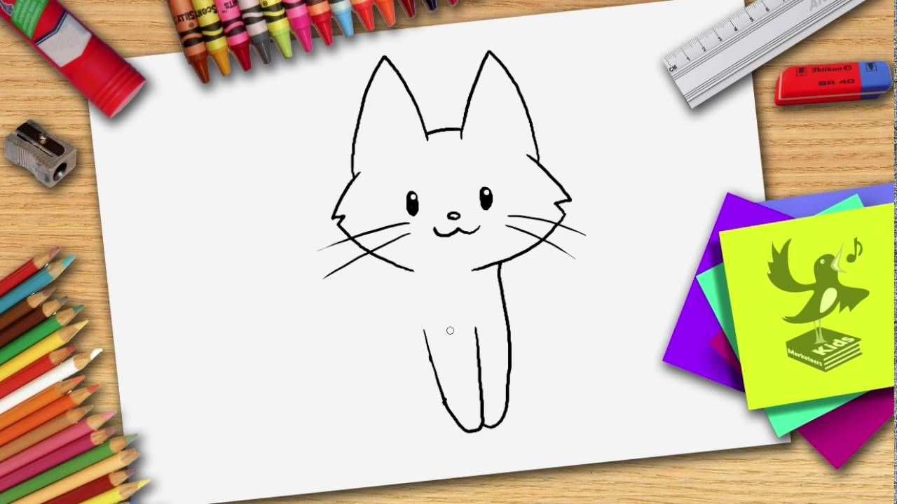 Hoe Teken Je Een Kat Zelf Een Poes Leren Tekenen Leer Tekenen