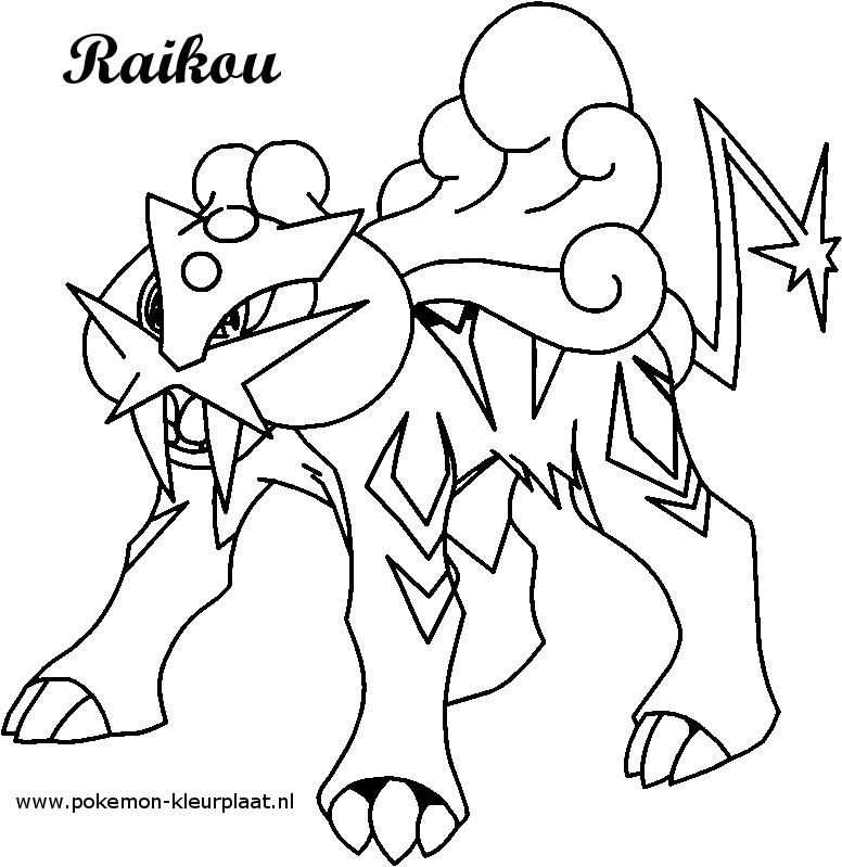 Raikou Kleurplaat Pokemon Original Image From Http Jpijl