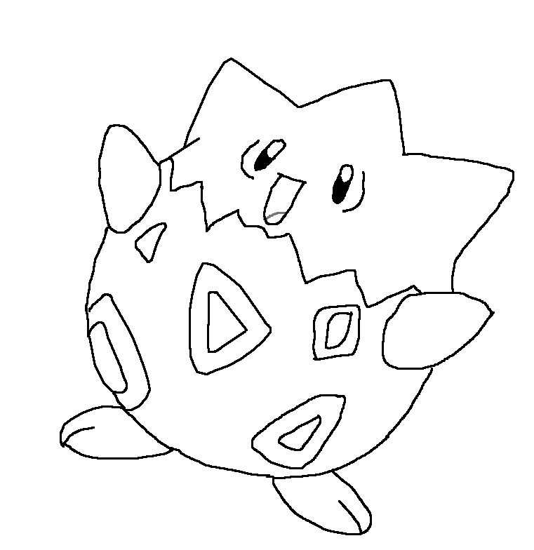 Togepi Coloring Page With Images Pokemon Coloring Pages