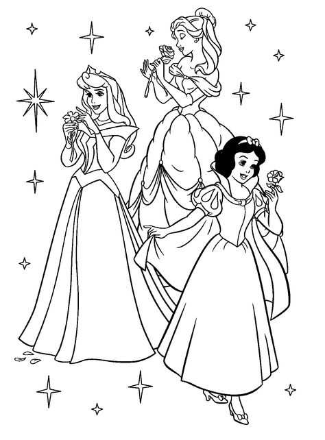 Princesses Met Afbeeldingen Kleurplaten Disney Kleurplaten