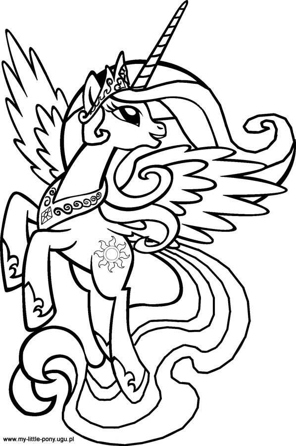 Complicolor My Little Pony Princess Celestia Coloring Sheets