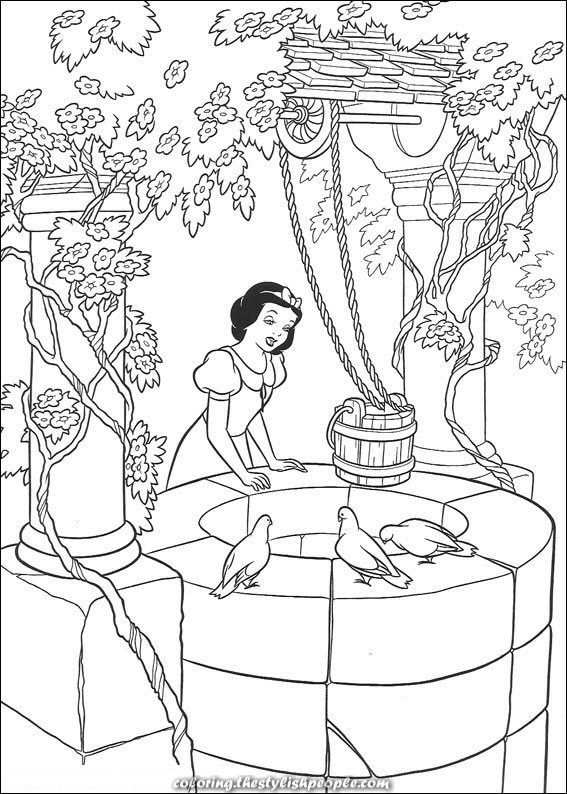 Disney Prinses Belle Kleurplaat Met Afbeeldingen Disney