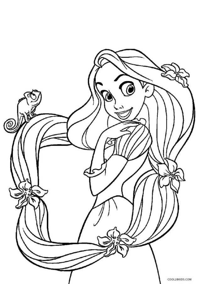21 Pretty Image Of Rapunzel Coloring Pages Princess Coloring