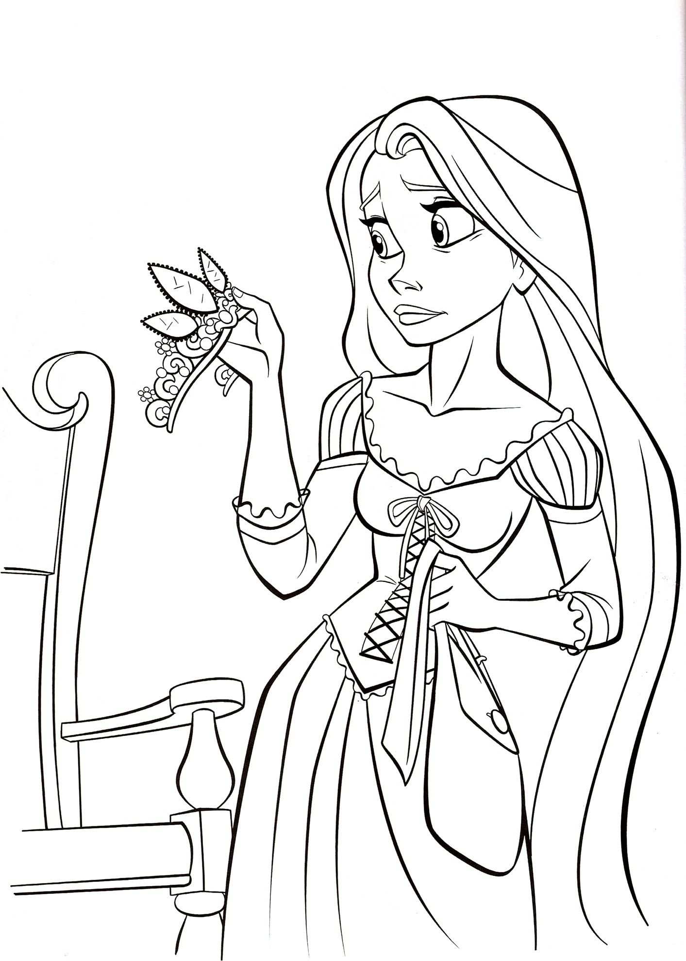 21 Pretty Image Of Rapunzel Coloring Pages Princess Coloring