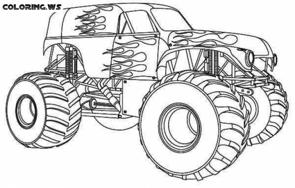 Monster Truck Coloring Pages For Teenagers Truck Coloring Pages