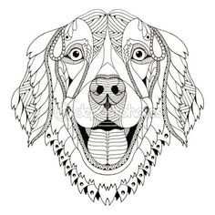 Image Result For Golden Retrievers Mandala Zentangle Dog