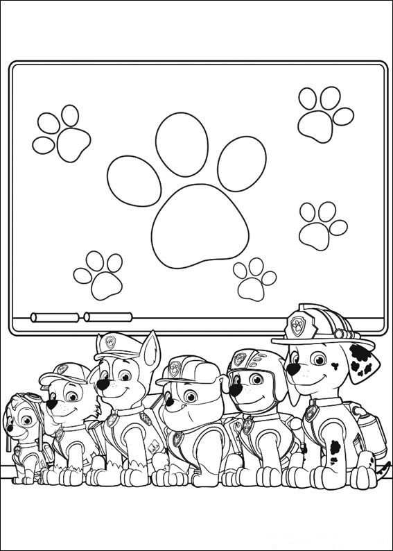 Paw Control Kleurplaat Kleurplaten Gratis Kleurplaten Kleurboek