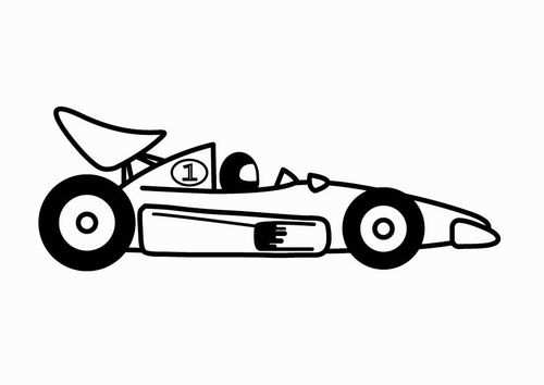 Coloring Page F1 Racing Car Raceauto Kleurplaten Afbeeldingen