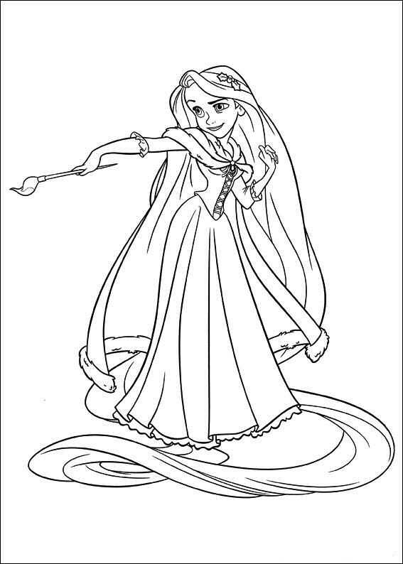 Rapunzel Kleurplaat Tangled Coloring Picture Rapunzel Toren