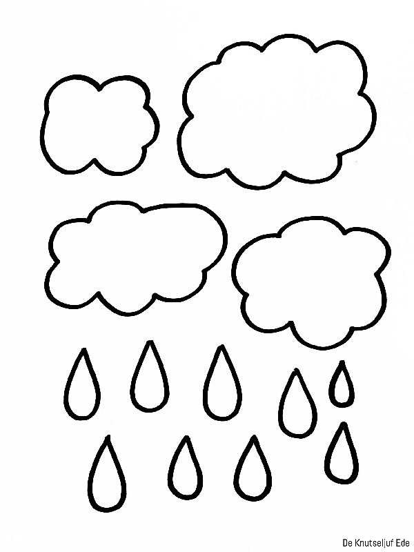 Thema Het Weer Knutselen Wolken Regen Paraplu Knutselen