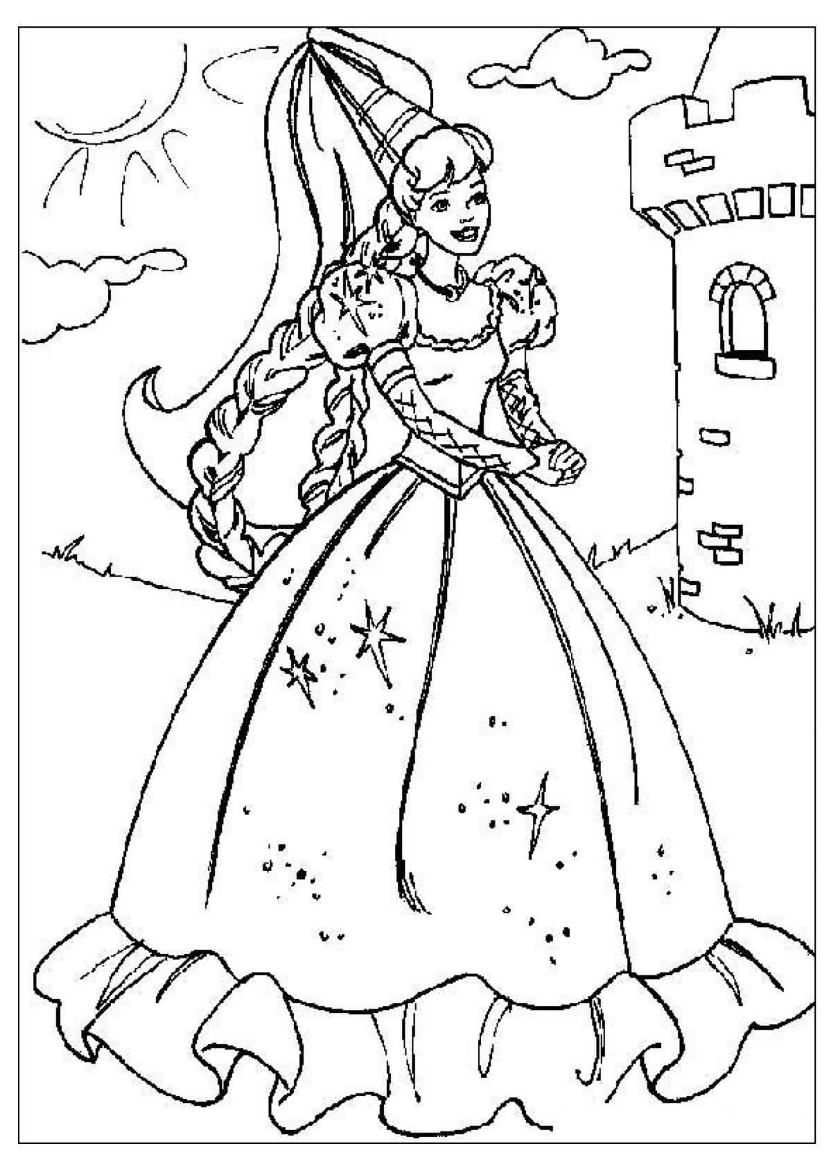 Kleurplaten Met Afbeeldingen Prinses Kleurplaatjes Disney