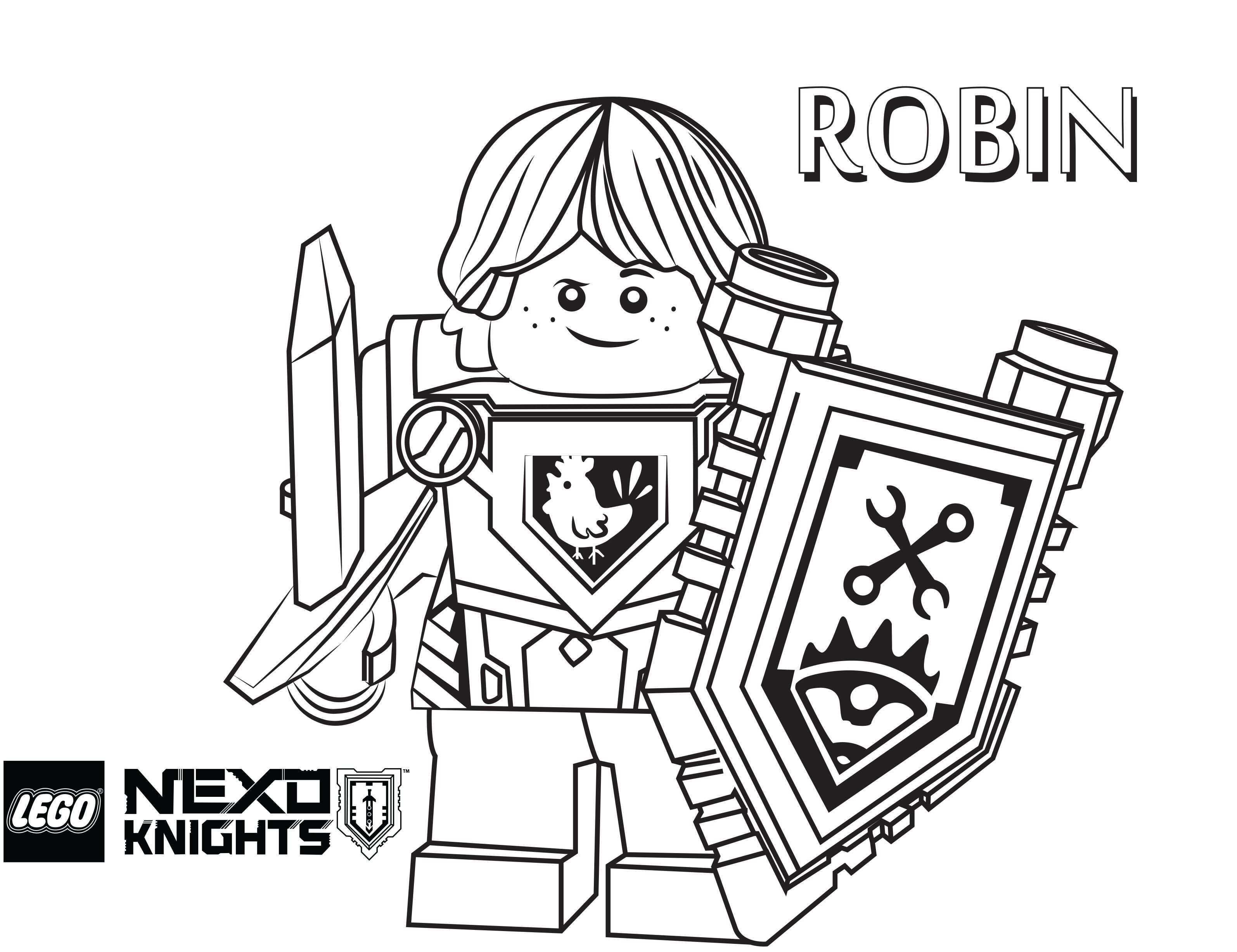 Lego Nexo Knights Coloring Pages Free Printable Lego Nexo