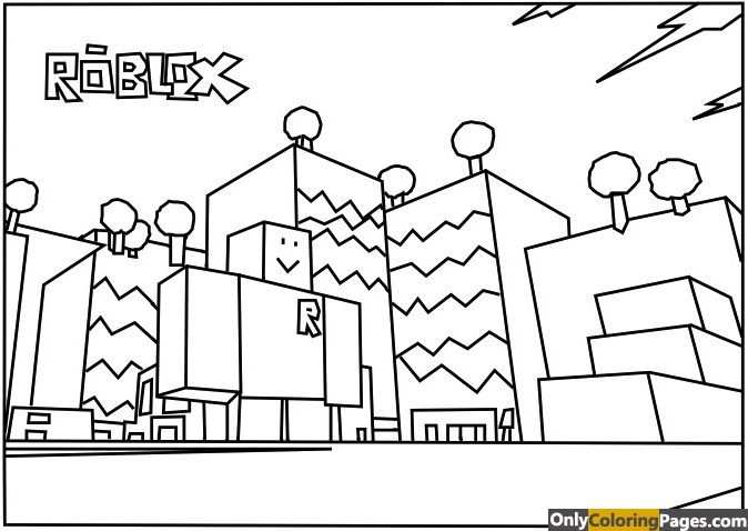 Kleurplaat Roblox Mad City - roblox coloring pages for kids robux hack software