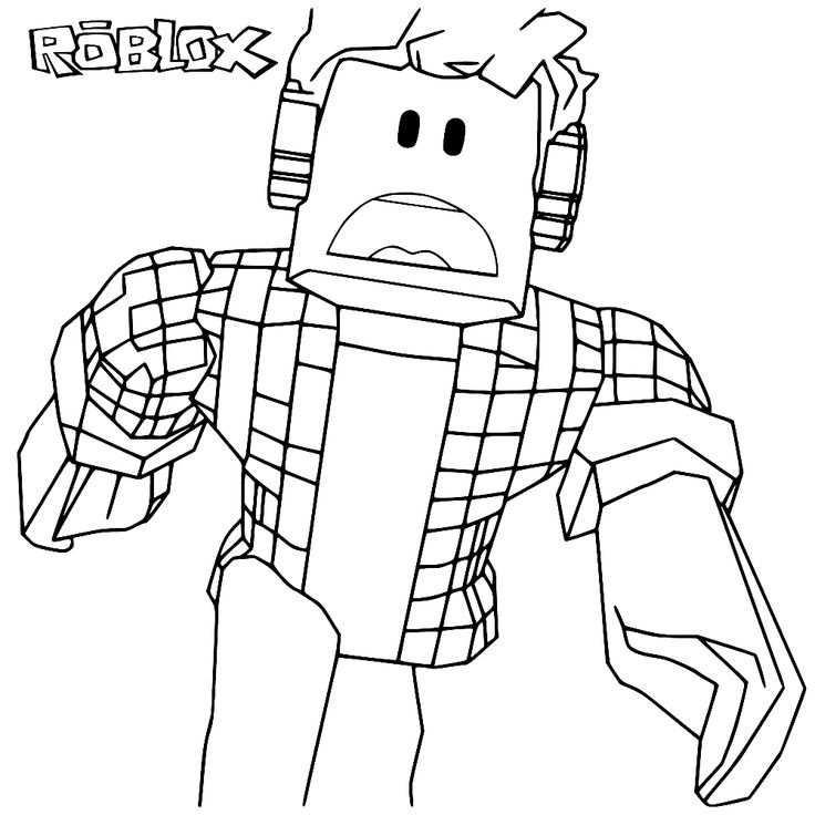 Fun For Kids Coloring Page Roblox With Images Coloring Pages