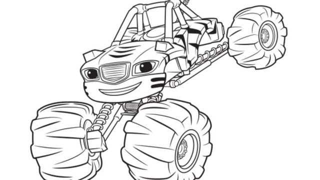 Blaze And The Monster Machines Coloring Pages Monster Truck