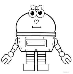 Robot Coloring Pages Free Kids Coloring Pages Coloring Pages