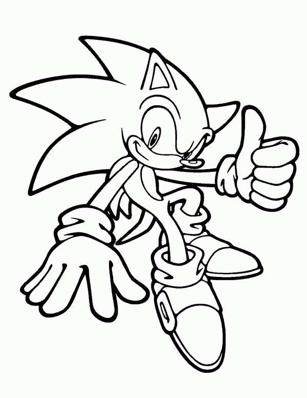 Sonic Kleurplaat 11