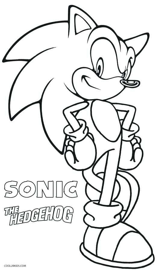Sonic The Hedgehog Coloring Page In 2020 Kleurplaten