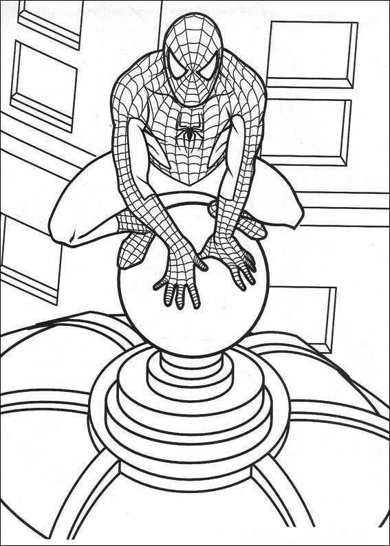Coloring Page Spiderman Spiderman Spiderman Coloring Spider
