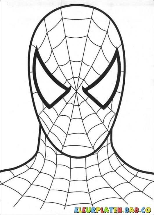 Tekeningen Van Maskers Google Zoeken Kleurplaten Spiderman