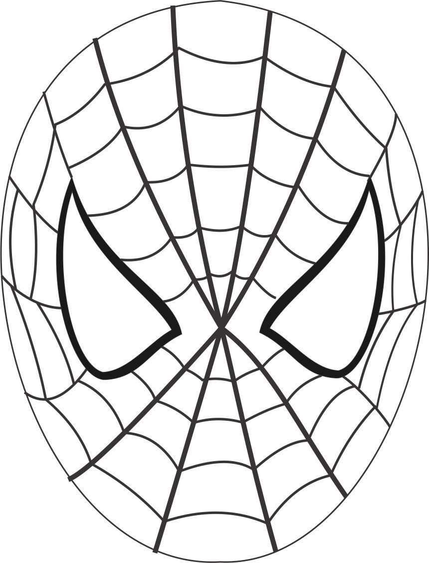 Spiderman Mask Printable Coloring Page For Kids Coloring Pages Of