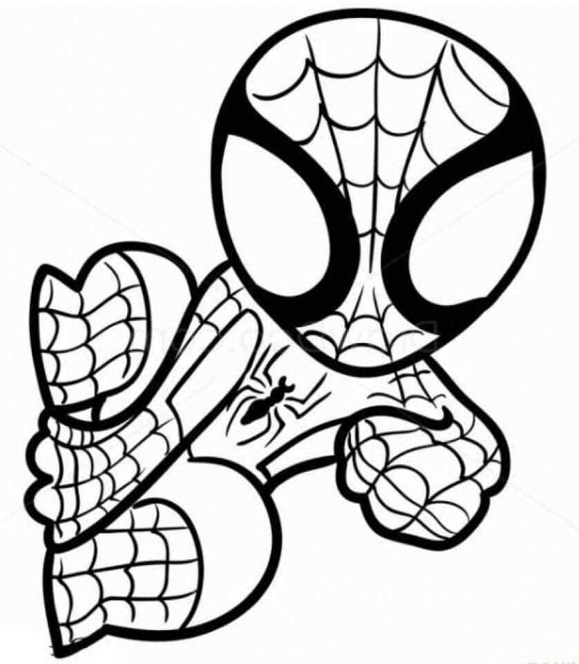 Spider Man Coloring Page Met Afbeeldingen Kleurplaten Disney