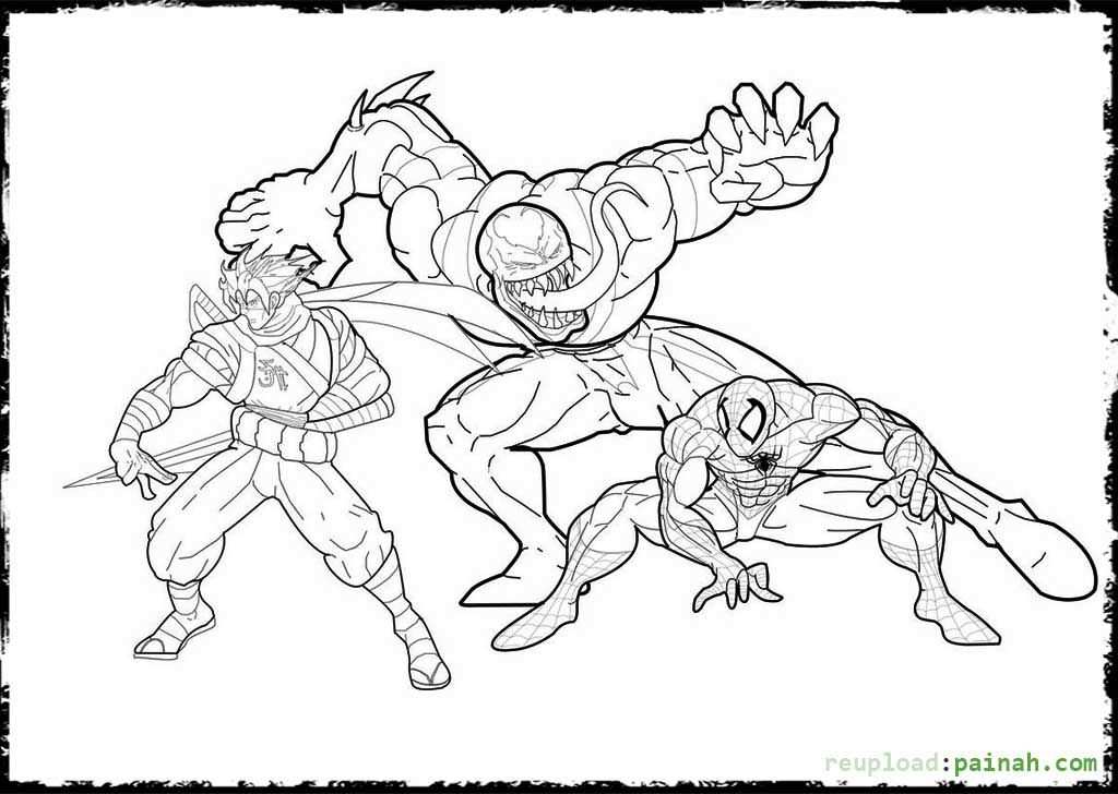 Spiderman Vs Venom Spiderman Coloring Avengers Coloring Pages