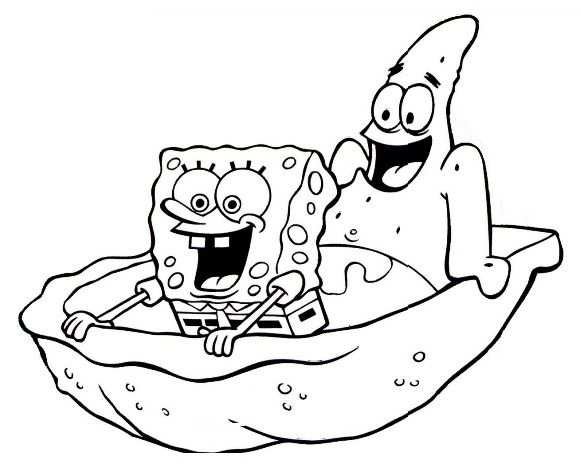 Spongebob And Patrick With Images Mandala Coloring Pages