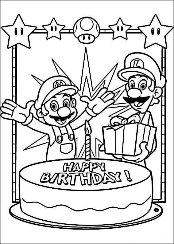 Super Mario Bros Kleurplaat Mario Coloring Pages Super Mario
