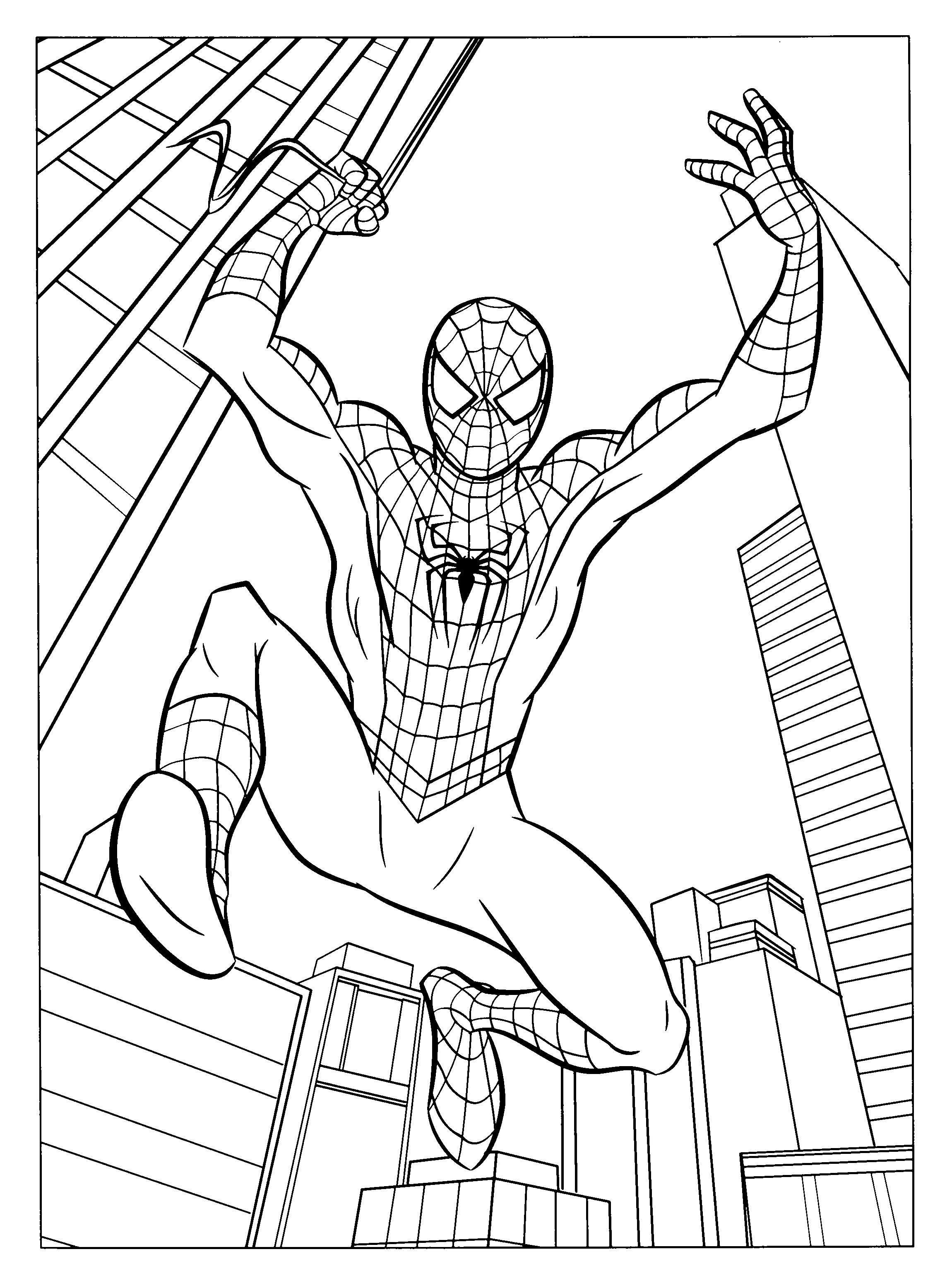 Free Printable Spiderman Coloring Pages For Kids Kleurplaten