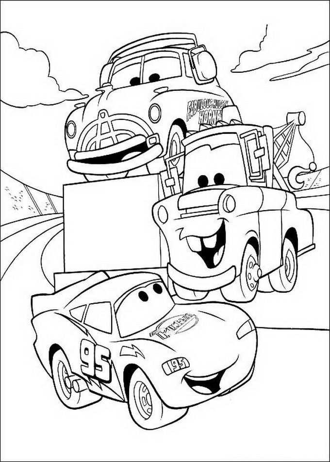 Coloring Page Cars Pixar Cars Pixar Kleurplaten Disney