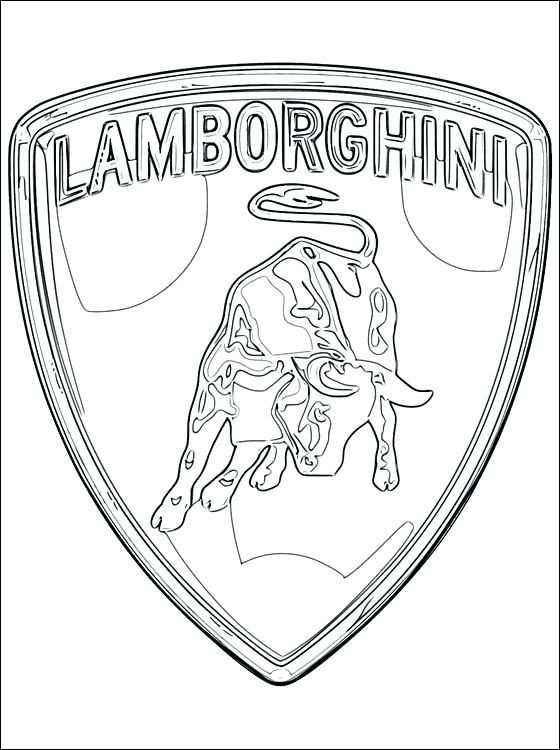 Lamborghini Kleurplaat Logo Lamborghini Kleurplaaten Coloring