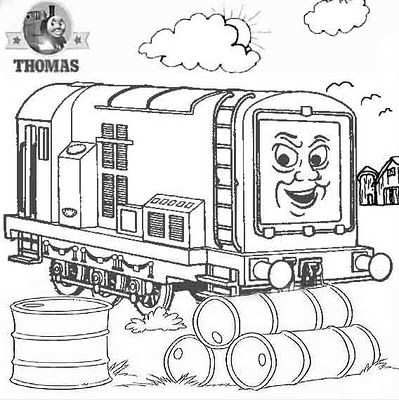 Thomas And Friends Diesel Does It Again Kleurplaten Thomas De