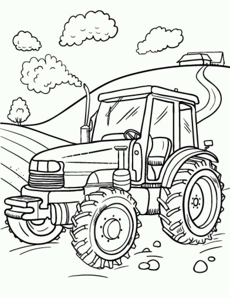 Newest Images Farm Coloring Sheets Suggestions Tractor Coloring