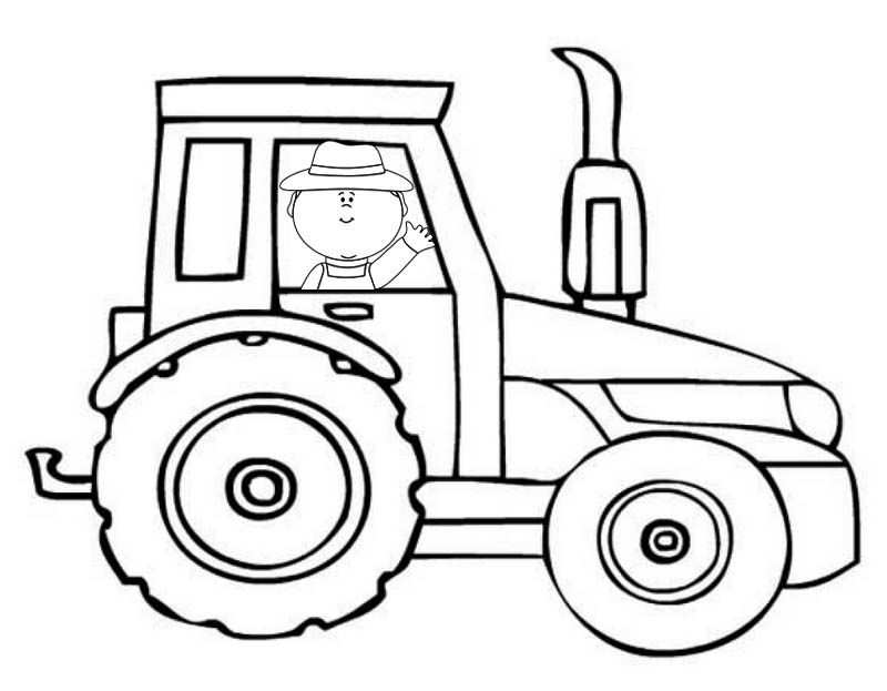 Printable Fun Tractor Coloring Pages For Kids Kleurplaten