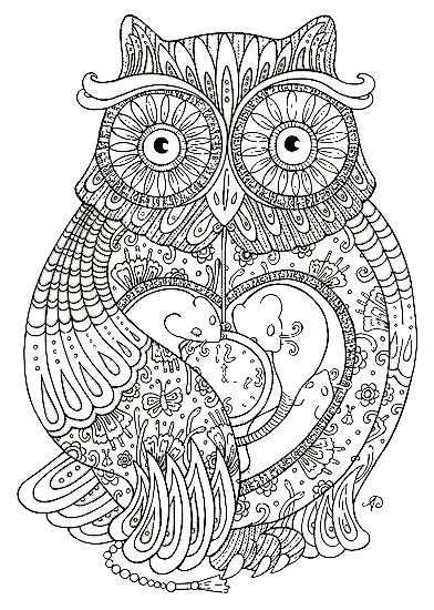 30 Totally Awesome Free Adult Coloring Pages Owl Coloring Pages