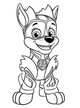 Coloring Pages Paw Patrol Paw Patrol Sky Coloring Page Paw