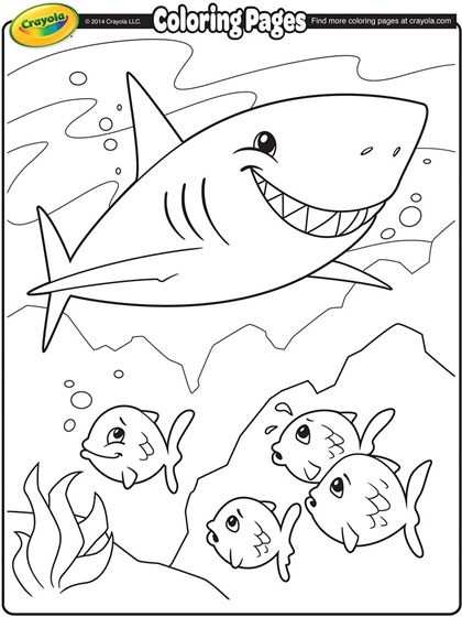Shark Coloring Page Haai Tekenen Kleurplaten Haai