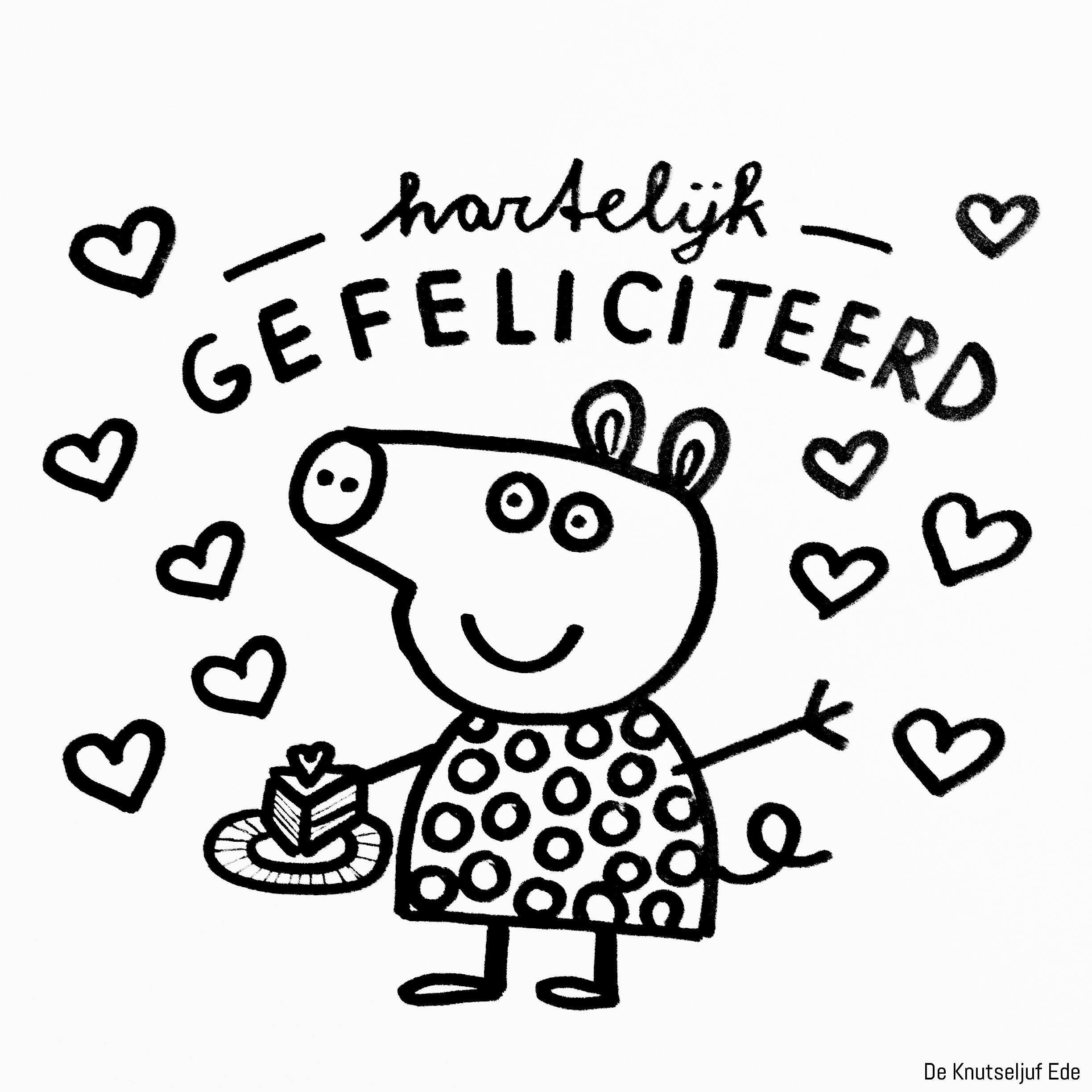 Kleurplaat Verjaardag Kleurplaten Digitale Stempels