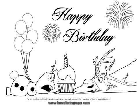 Olaf And Sven Fight For Cupcake Coloring Page Gif 867 670 Met