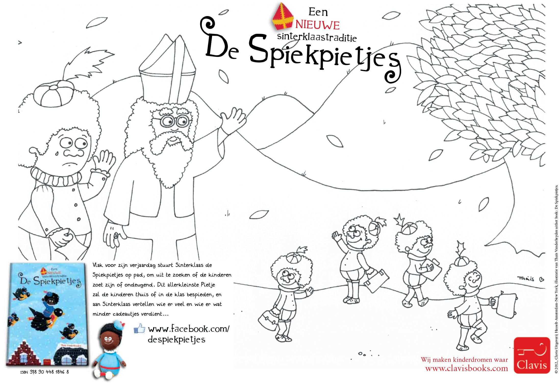 Kleurplaat Van De Spiekpietjes Sinterklaas Boek Van Clavis Http