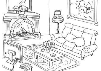 Kleurplaat Woonkamer With Images Coloring Pages Coloring
