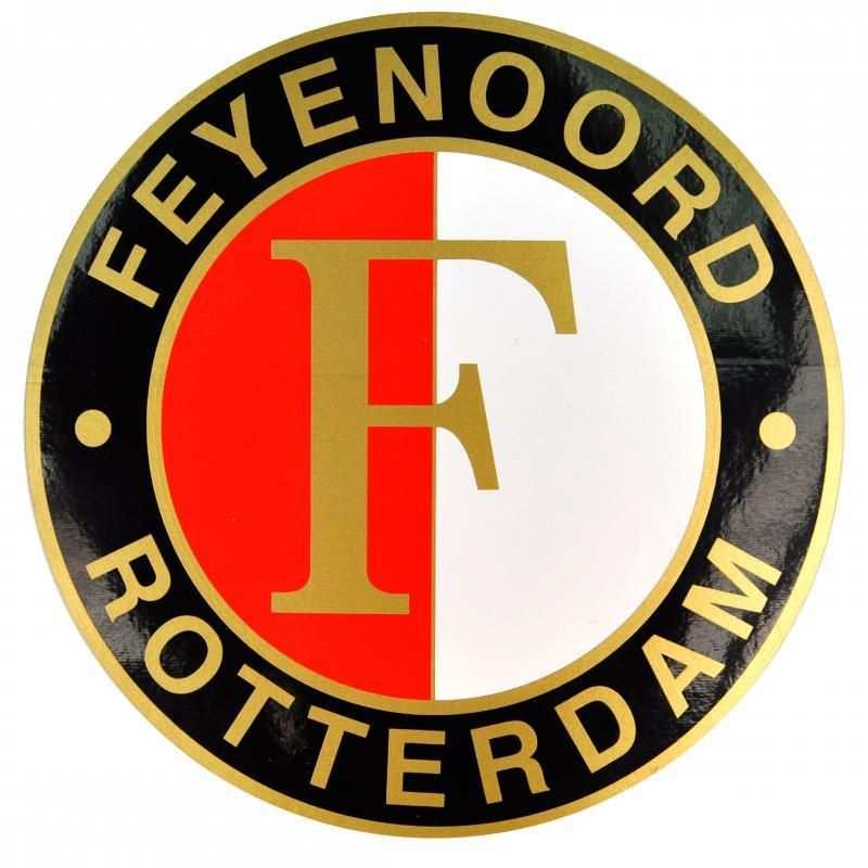 Logo Feyenoord Kleurplaat Sport Shopper Sticker Feyenoord Goud