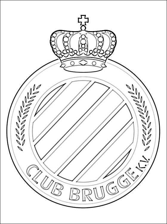 Kleurplaat Van Club Brugge Logo Gratis Kleurplaten Kleurplaten