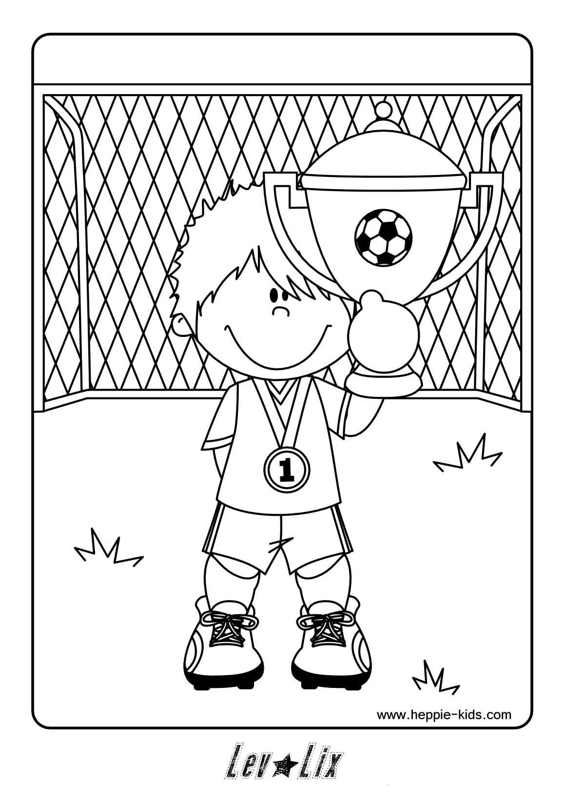 Soccer Guy Sports Coloring Pages Football Coloring Pages
